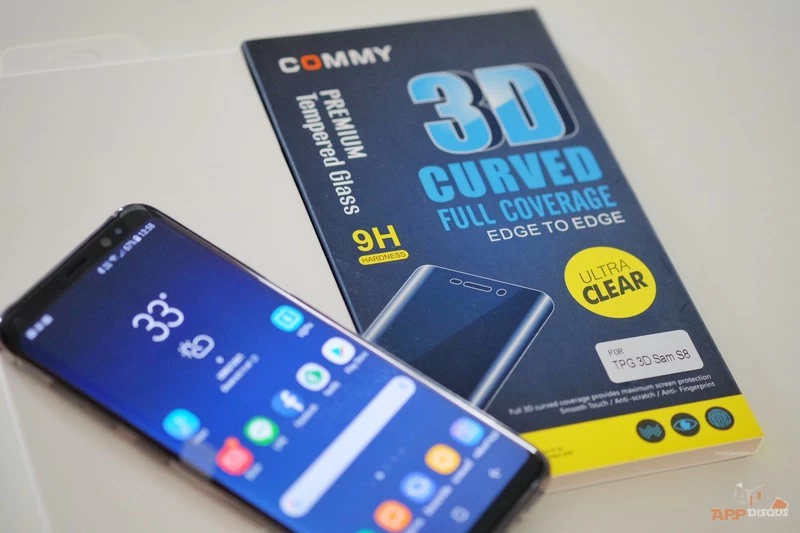 Review TPG 3D Commy for Galaxy S8 1 | commy | รีวิวฟิล์มกระจกนิรภัย TPG 3D คลุมทั้งจอจากขอบถึงขอบสำหรับ Galaxy S8 จาก COMMY