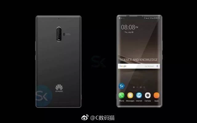 Huawei Mate 10 Leak 1 | Huawei | Huawei Mate 10 โผล่ภาพเรนเดอร์ จอไร้ขอบ และกล้องถ่ายภาพสี่ตัว!