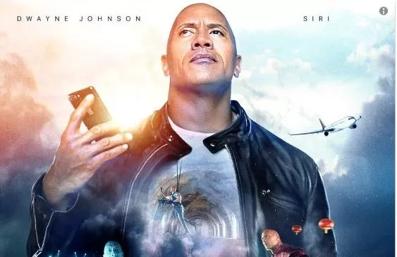 the rock x siri e1500866616114 | siri | ภาพยนตร์สุดฮาใหม่ล่าสุดจาก Apple เมื่อ 