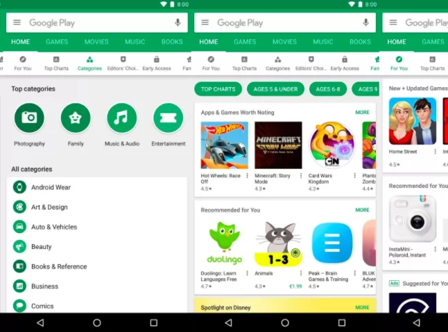 Screen Shot 2560 10 19 at 22.29.08 | Play Store | แบบนี้ก็ได้เหรอ? Google ปล่อย Play Store หน้าตาใหม่ที่ดันแหกกฎข้อห้ามการออกแบบของตัวเอง