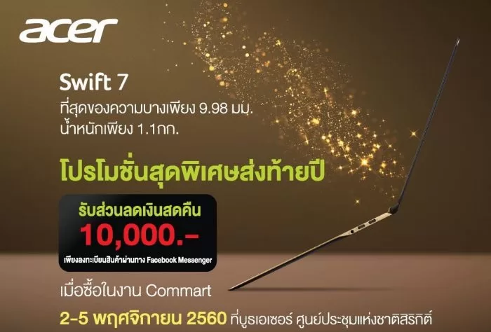 acer e1509790667676 | commart | โคตรถูกและยังทัน! Acer จัดโปรลดราคาโน๊ตุบุ๊ครุ่นบางๆ สวยๆ เพียบ!