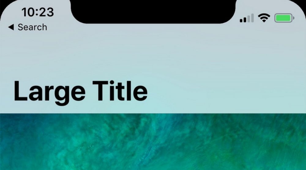 iPhone X ดีไซน์อนาคต ที่ไม่มีพื้นที่เหลือสำหรับการแสดงผลเปอร์เซ็นต์แบตเตอร์รี่