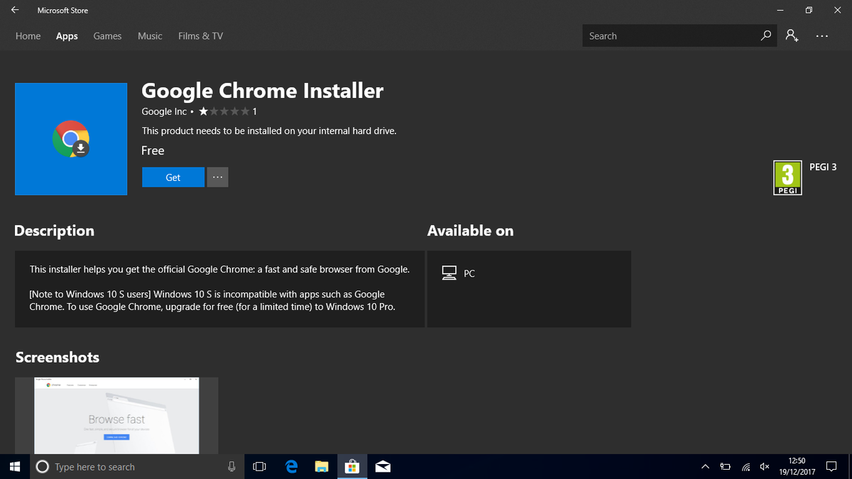 chrome store | Google | Microsoft ถอด Google Chrome Installer ออกจากสโตร์เป็นที่เรียบร้อยหลังเปิดตัวออกมาเพียงวันเดียว!