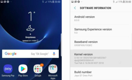 Samsung ปล่อย Android 8.0 Oreo รุ่นเบต้าให้ Galaxy S7 Edge หน่วยประมวลผล Exynos Samsung Galaxy S7 Edge Android 8.0 Oreo