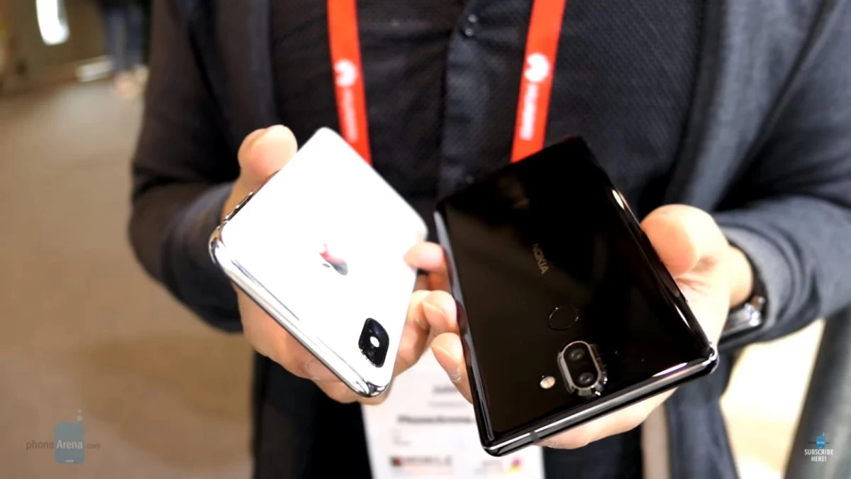 Nokia 8 Sirocco vs iPhone X body video 001 | iPhone X | คลิปวิดีโอ เปรียบเทียบรูปร่างและหน้าตาของ Nokia 8 Sirocco และ iPhone X