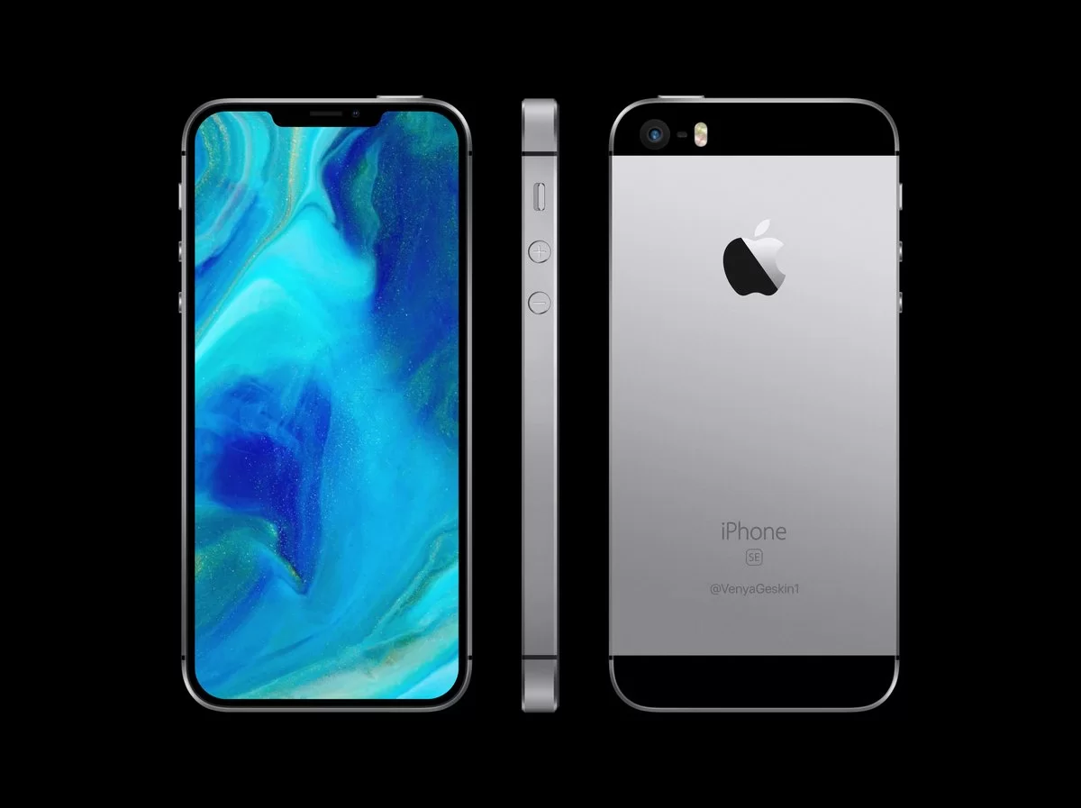 317687 | iPhone SE 2 | ชมภาพ Renders ของ iPhone SE2 ที่มีหน้าจอแหว่งเหมือน iPhone X