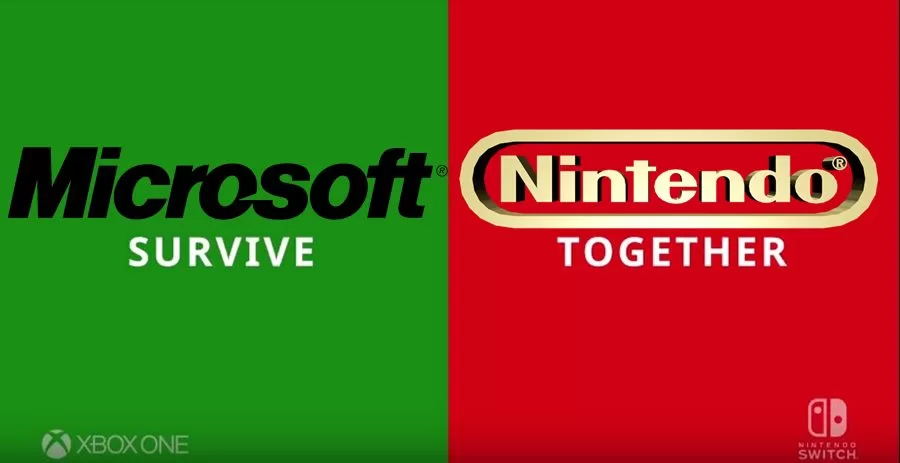 nintendo | MineCraft | นินเทนโด จับมือ ไมโครซอฟท์ เปิดคลิปโชว์เล่นออนไลน์ข้ามเครื่องด้วยเกม Minecraft