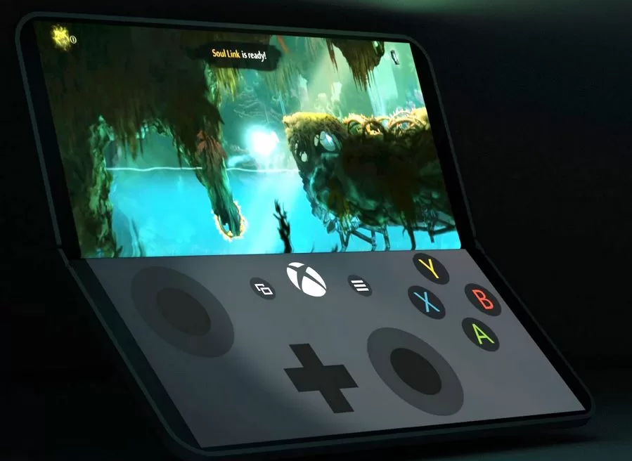 Gaming Modeaaaa | surface phone | ชมภาพงานออกแบบ Surface Phone ที่โชว์โหมดเล่นเกมและ laptop
