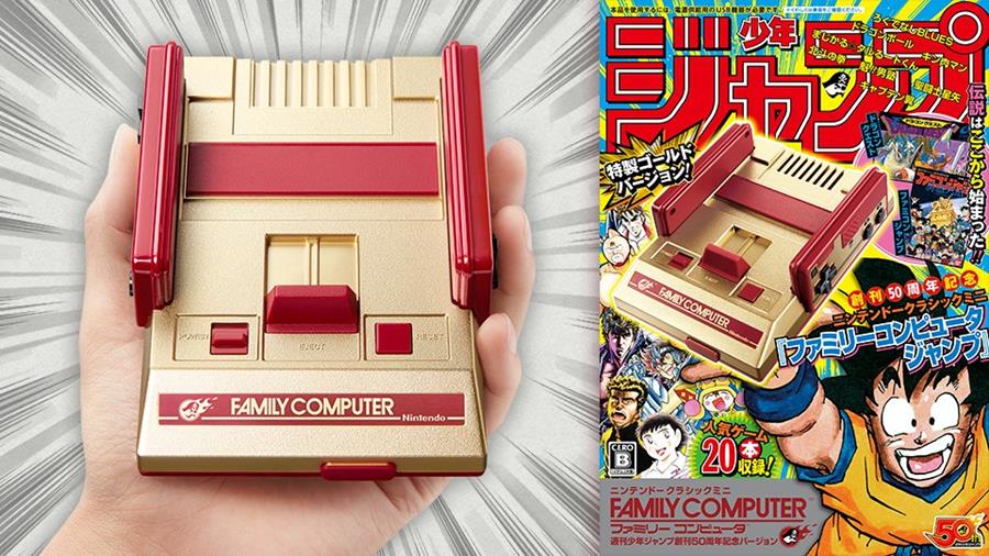 famicom jump | Famicom Mini | ชมคลิปแกะกล่อง เครื่องเกม Famicom Mini สีทองที่รวมเกมดังจากการ์ตูน Shonen Jump