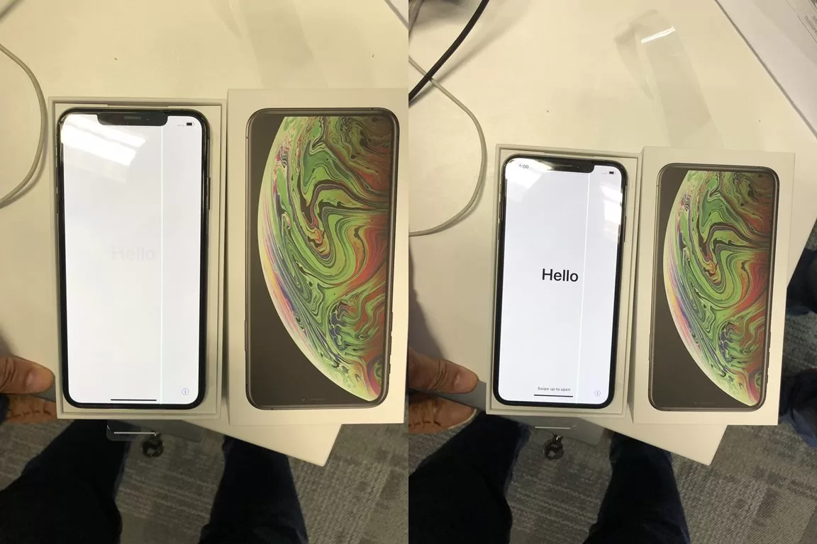 DnlHoDxVYAEATEM horz | iPhone XS | งานเข้า พบปัญหาหน้าจอของ iPhone XS Max ที่มีเส้นสีเขียวปรากฏอยู่บนหน้าจอ