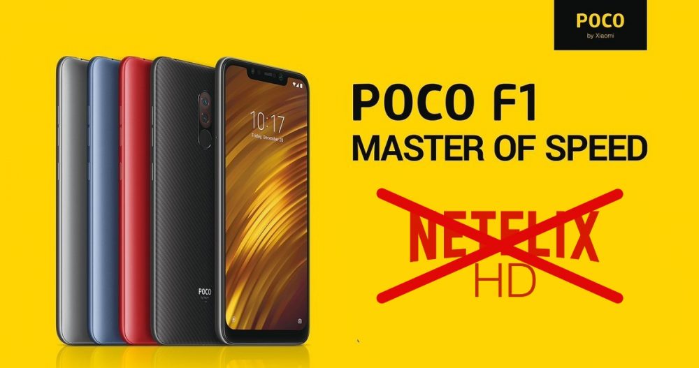 Pocophone F1 และมือถือจาก Xiaomi แทบทุกรุ่นไม่สามารถเล่น Netflix และ Amazon แบบ HD ได้ xiaomi-no-hd-streaming