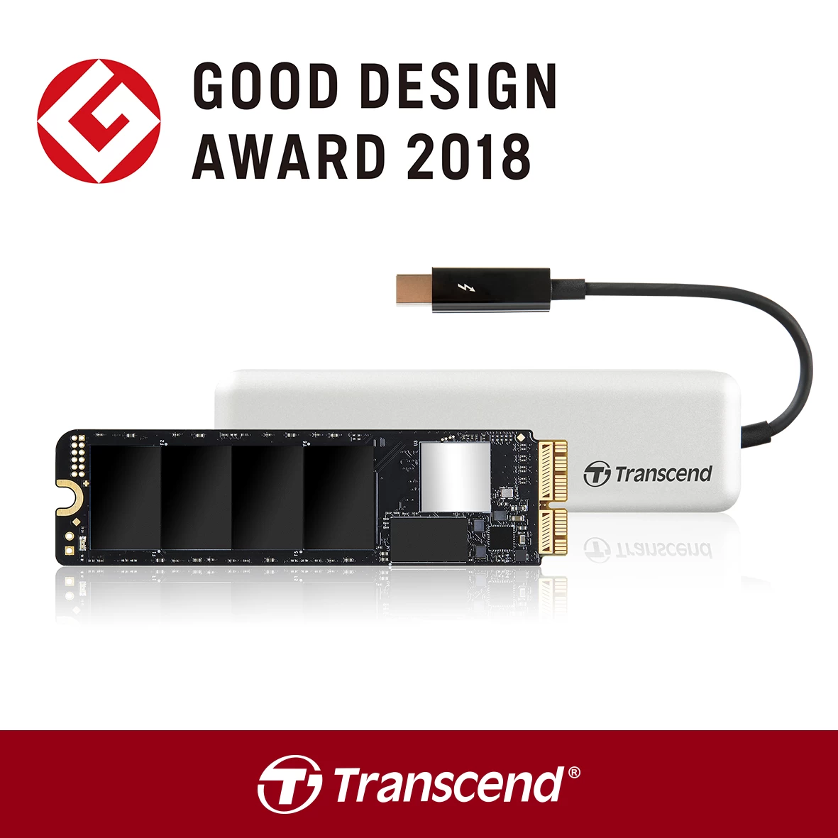Transcend Good Design 2018 JetDrive 855 | Transcend | เอารางวัลไป! Transcend JetDrive 855 อุปกรณ์หน่วยความจำพกพา ที่ใช้ M.2 SSD มาดัดแปลง ได้รับรางวัล Good Design Award 2018
