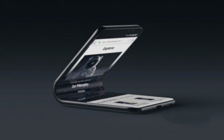 ซัมซุงปล่อยภาพตัวอย่าง Galaxy F สมาร์ทโฟนแบบพับหน้าจอได้ของ Samsung