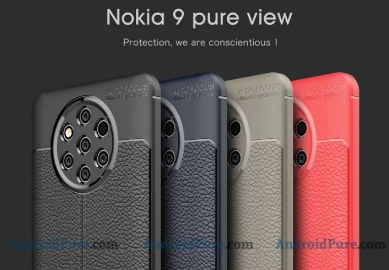 nokia 9 case | nokia 9 | หลุดภาพเคสของ Nokia 9 ที่ยืนยันกล้อง 5 เลนส์ด้านหลัง