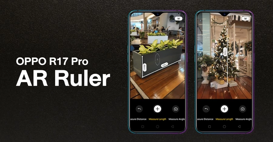 oppo 1 | Oppo R17 Pro | เปิดตัวฟีเจอร์ใหม่ของ OPPO R17 Pro ที่สามารถใช้ AR Ruler วัดขนาดของวัตถุได้ !!