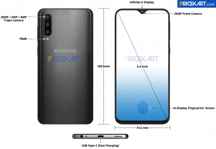 หลุดข้อมูลสเปค Samsung Galaxy A50 พร้อมภาพชัดๆมาให้ชมที่มาพร้อมกล้อง 3 เลนส์ 1 Galaxy A50 | Samsung Galaxy A50 | หลุดข้อมูลสเปค Samsung Galaxy A50 พร้อมภาพชัดๆมาให้ชมที่มาพร้อมกล้อง 3 เลนส์