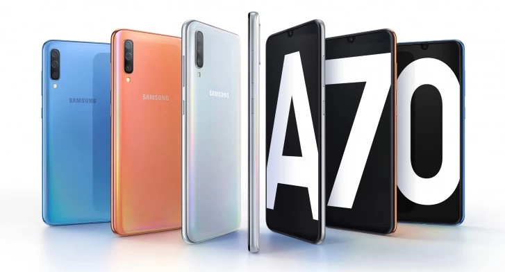 A70 | Samsung Galaxy A70 | เปิดข้อมูล Samsung Galaxy A70 ที่มาพร้อมหน้าจอ 6.7 นิ้ว สัดส่วนแบบจอภาพยนตร์
