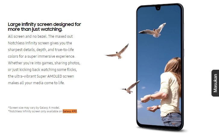 A90 | Samsung Galaxy A | ซัมซุงยืนยัน Samsung Galaxy A90 จะมีหน้าจอแบบไม่มีขอบ