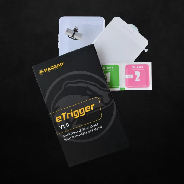 BADGAD eTrigger8 | Badgad | เปิดตัว “eTrigger” กระจกกันรอยที่เก่งกว่าแค่การป้องกัน ติดตั้งจุดบังคับเกมไว้ให้แทนจอยสติ๊ก!