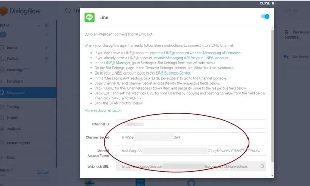 line chat bot dialogflow 013 | BOT | วิธีสร้าง Line ChatBot แชทบอทที่สร้างได้ง่าย ๆ ไม่ต้องมีพื้นฐานโปรแกรมใด ๆ [ตอนที่ 1]