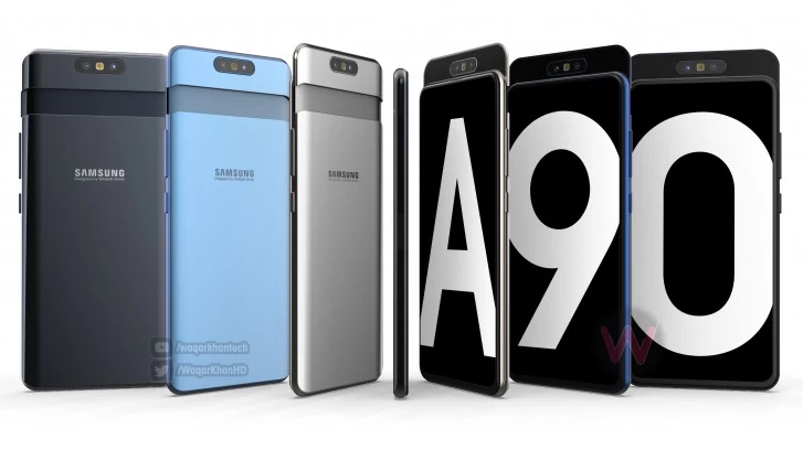 a90 | Samsung Galaxy A90 | ชมภาพคอนเซ็ปต์ของ Samsung Galaxy A90 ที่มาพร้อมการสไลด์กล้องออกมา