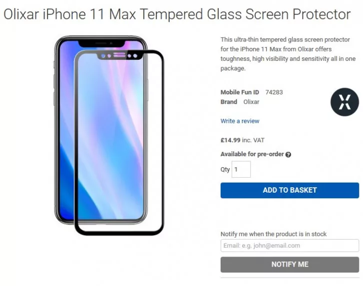iphone | iphone 2019 | หลุดข้อมูลแผ่นกันรอย iPhone 2019 ที่ยืนยันว่าจะมาพร้อมกล้อง 3 เลนส์ขนาดใหญ่