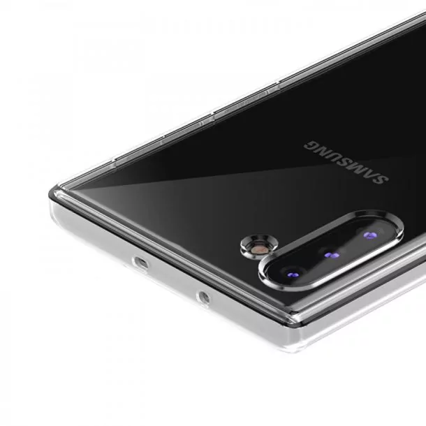 note 10 4 | Samsung Galaxy Note10 | ภาพของเคส Samsung Galaxy Note10 แสดงลำโพงเดียวและไม่มีแจ็คหูฟัง 3.5 มม