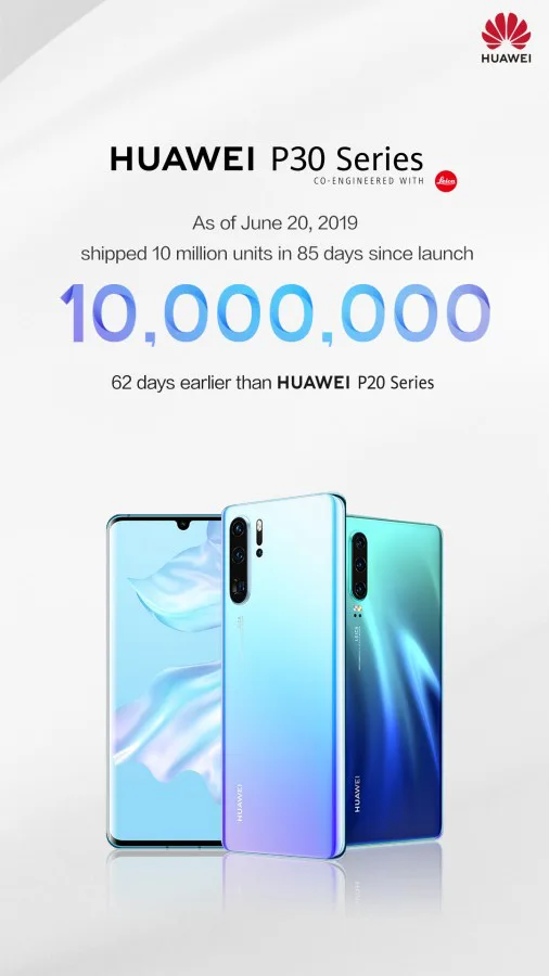 p30 aa | Huawei P30 | Huawei P30 ซีรีส์ มียอดขาย 10 ล้านภายใน 85 วัน เท่านั้น