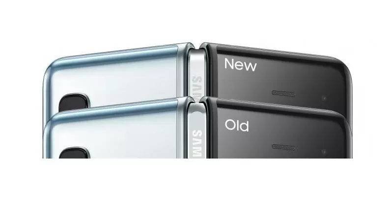 Samsung Galaxy Fold design | Samsung Galaxy Fold | ชมภาพการเปรียบเทียบ Samsung Galaxy Fold รุ่นปรับปรุงใหม่กับของเดิม