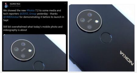 ชมชัดๆภาพหลุดกล้องวงกลม Nokia 7.2 หลุดออกมาอีกรอบ