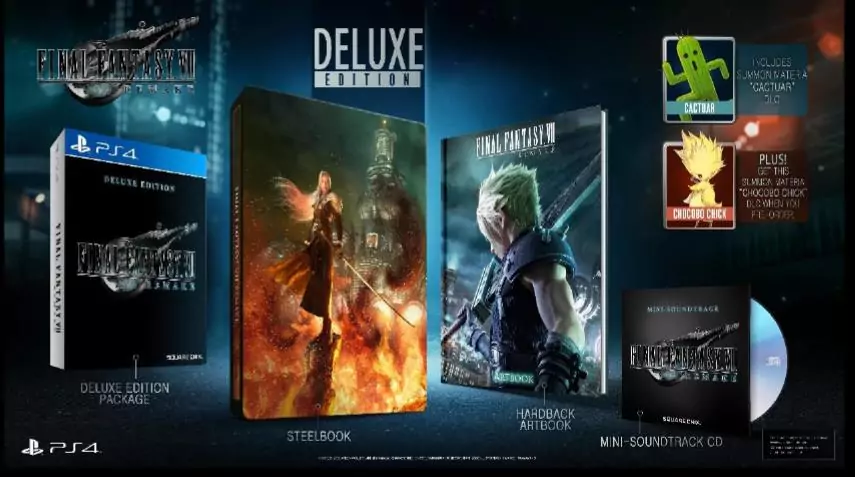 FF7 remake | Final Fantasy 7 | เปิดราคาไทย ชุดพิเศษ Final Fantasy 7 รีเมค บน PS4 มาพร้อมโมเดลของ Play Arts Kai