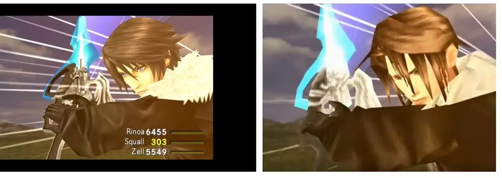comparison 4 | Final Fantasy 8 remaster | เทียบกันชัดๆกราฟิกเกม Final Fantasy 8 รีมาสเตอร์ กับต้นฉบับบน PS1