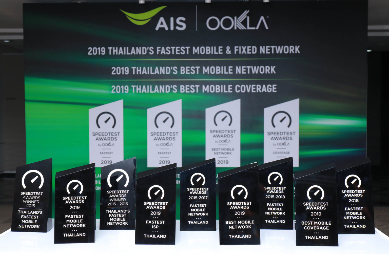 Ookla แอปฯ สปีดเทสระดับโลก เผยผลสำรวจความเร็วเน็ต ครึ่งปีแรก 2019 AIS เป็นเครือข่ายที่เร็วที่สุดในไทยทั้งเน็ตมือถือและบ้าน