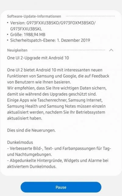 Samsungs Galaxy S10 aaa | Android 10 | มาแล้ว ซัมซุงปล่อยอัปเดต Android 10 ตัวเต็มให้ Galaxy S10 แล้วเริ่มที่เยอรมัน