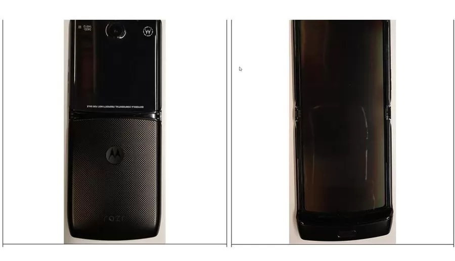 razr fcc front and back | Motorola RAZR | ชมภาพหลุดสมาร์ทโฟนพับจอได้ Motorola RAZR ก่อนงานเปิดตัว