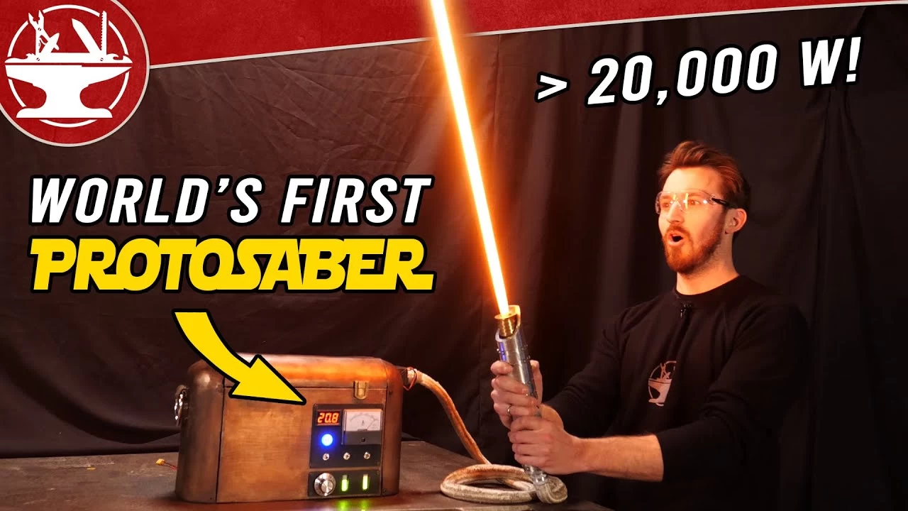 BURNING LIGHTSABER | Star Wars | ในที่สุดก็สร้างได้จริง ชมดาบเลเซอร์ต้นแบบ (Protosaber) ที่ใช้งานได้จริง