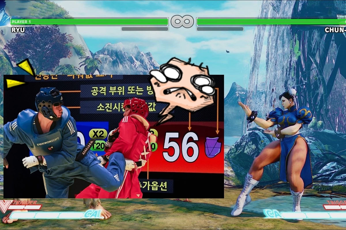 19473473242 1edc725c4a h.0.0 | Street Fighter | เทคโนโลยีตัดสินแพ้ชนะด้วยหลอดพลังในการแข่งขันเทควันโด้ ให้เหมือนกำลังดูเกมต่อสู้ในโลกความจริง