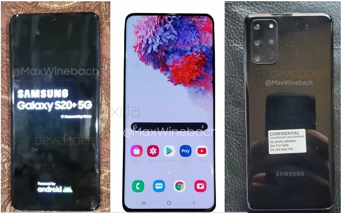 Galaxy s20 | Galaxy S20 PLus | ภาพเครื่องจริงยืนยัน Samsung จะใช้ชื่อ 