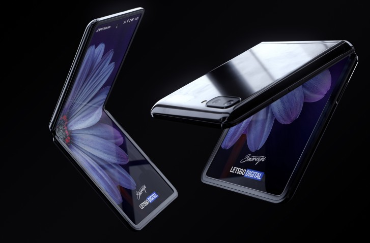 galaxy Z aa | Samsung Galaxy Flip | Samsung Galaxy Z Flip มือถือพับจอจะใช้ชิป SD855 + มีหน้าจอภายนอก และกล้อง 12 MP สองเลนส์