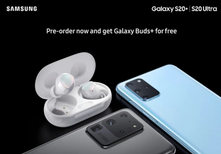 gsmarena 001 3 | Galaxy Buds | หลุดภาพมีลุ้น Samsung Galaxy S20+, S20 Ultra มีโปรจองแถมฟรี Galaxy Buds+รุ่นใหม่