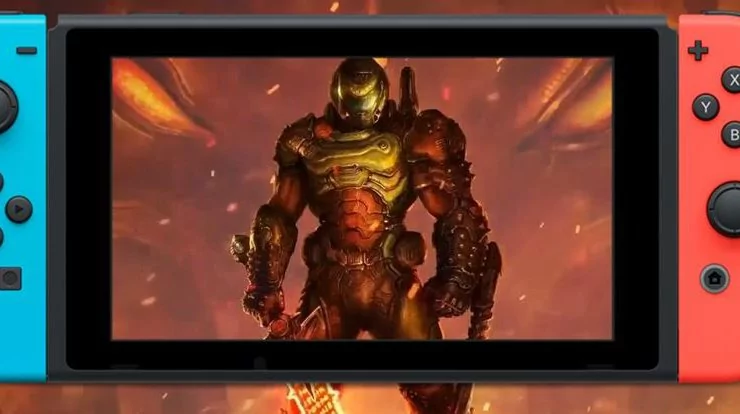 Doom Eternal 1a | DOOM Eternal | Doom Eternal บน Nintendo Switch ความละเอียดสูงสุด 720p และเฟรมเรต 30 FPS