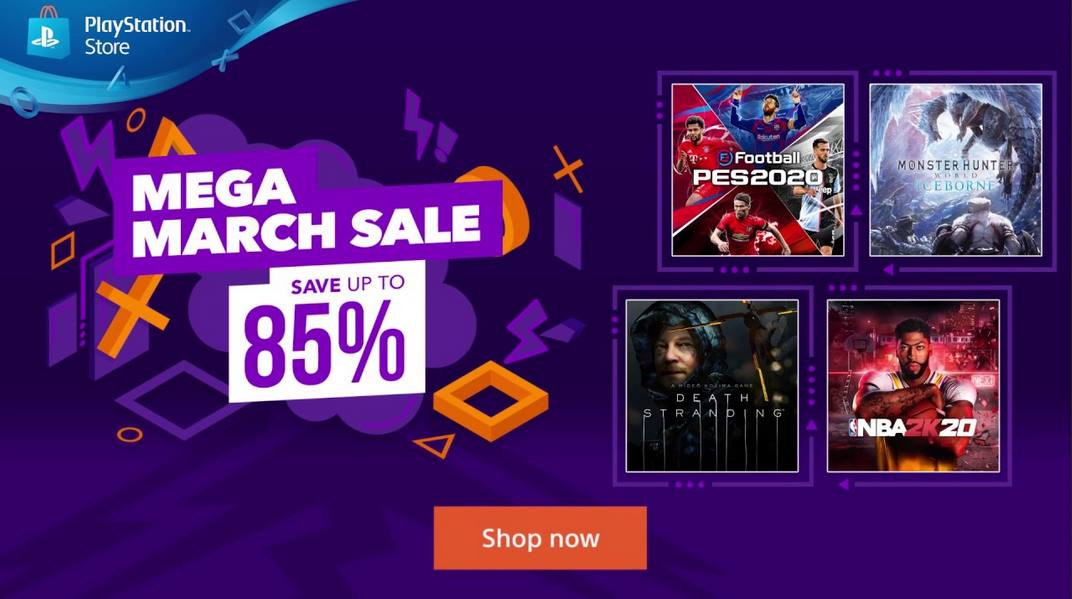 Mega March Sale PlayStation Store | PS4 | Sony ประกาศลดราคาเกม โซนสาม ประจำเดือน มีนาคม 2020 สูงสุด 85%