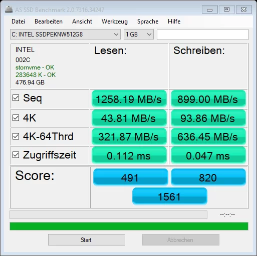 as ssd bench INTEL SSDPEKNW51 29.3.2563 22 20 24 | asus | รีวิวลองใช้ ASUS ROG Zephyrus GA502DU โน๊ตบุ๊คจอ 240Hz เกมมิ่งกึ่งทำงาน ตัวแรงเครื่องเท่และเสียงเทพ แต่ราคาสุุดประหยัด!