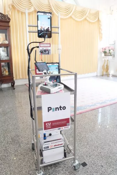 1586142926304 | HG Robotics | กลุ่มทรูและบริษัทสตาร์ทอัพ ส่งหุ่นยนต์ขนส่งอัจฉริยะอำนวยความสะดวกห้องฉุกเฉิน โรงพยาบาลจุฬาลงกรณ์