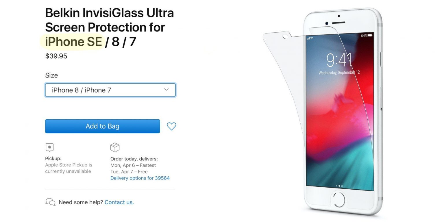 Apple ใบ้เอง ชื่อ iPhone SE รุ่นใหม่โผล่บนเว็บไซต์ของ Apple!