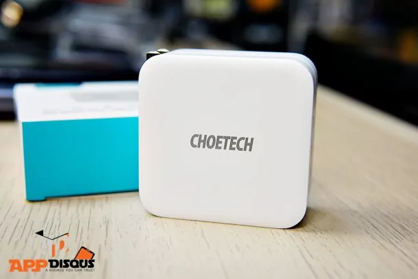 Choetech 100W USB Type CDSC04549 | 100W USB-C | ที่ชาร์จไฟระดับท็อป ไฟโหดแต่จิ๋วแจ๋ว CHOETECH 100W USB-C มาพร้อม PD สองพอร์ต ชาร์จโน๊ตบุ๊คสองเครื่องพร้อมกันก็ยังไหว