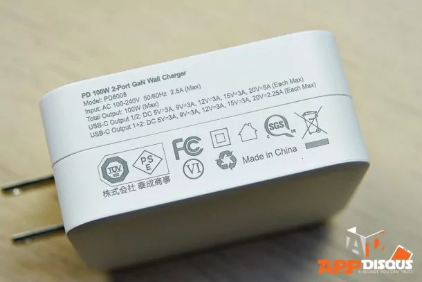 Choetech 100W USB Type CDSC04561 | 100W USB-C | ที่ชาร์จไฟระดับท็อป ไฟโหดแต่จิ๋วแจ๋ว CHOETECH 100W USB-C มาพร้อม PD สองพอร์ต ชาร์จโน๊ตบุ๊คสองเครื่องพร้อมกันก็ยังไหว