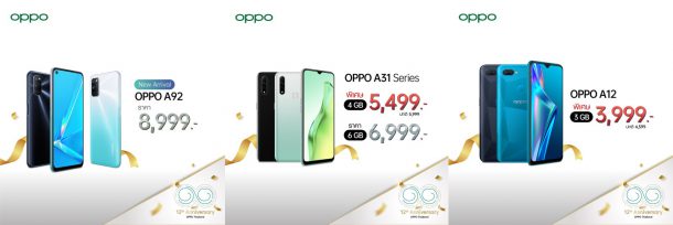3 1 | OPPO A12 3GB | ออปโป้ มอบโปรโมชั่นสุดคุ้มฉลองก้าวเข้าสู่ปีที่ 12 ด้วยยอดขายอันดับ 1 ของตลาดสมาร์ทโฟนไทย ในไตรมาสที่ 1 ปี 2563