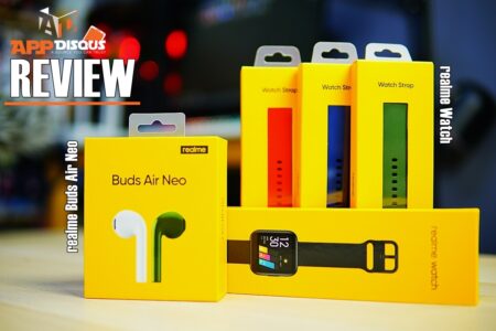 รีวิว realme Buds Air Neo หูฟังไร้สายตัวจิ๋ว ไดร์เวอร์เกินไซด์เบสกระหึ่ม และ realme Watch นาฬิกาอัจฉริยะราคาเบา หน้าจอสีสัมผัสกันน้ำได้