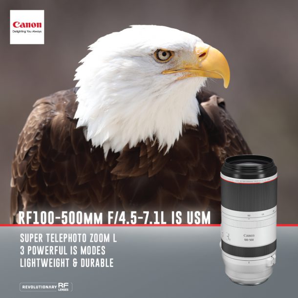 05 RF100 500 f4.5 7.1L | Canon | แคนนอน เปิดตัวเรือธงใหม่ สุดยอดกล้องมิเรอร์เลสฟูลเฟรม EOS R5 และ EOS R6 พร้อมเลนส์ RF ใหม่ 4 รุ่น และExtender 2 รุ่น